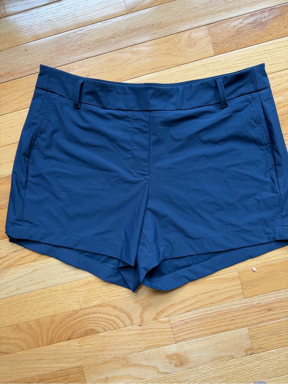 SPANX Navy Sunshine Athletic Pull-On Shorts L